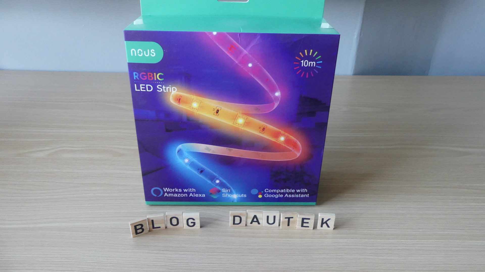 Double ruban LED RGB connecté 10 m compatible commandes vocales
