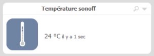 Capteur de température Sonoff sur Eedomus