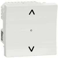 Wiser Unica - interrupteur volet-roulant - 4A - zigbee - blanc - méca seul (NU350818W)