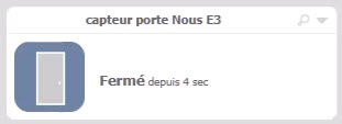 Capteur d'ouverture de porte Nous E3