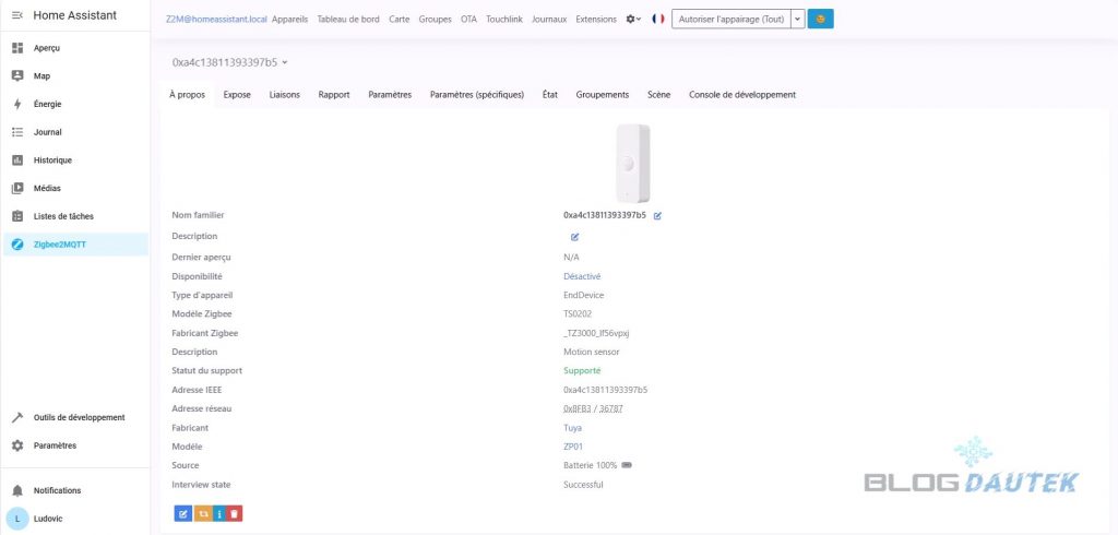 Capteur de mouvement Moes