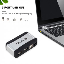 DOMADOO - Hub USB alimenté - 7 ports USB - Compatible Jeedom