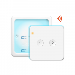LORATAP - Interrupteur mural de scène sans fil Zigbee 3.0 - 2 boutons