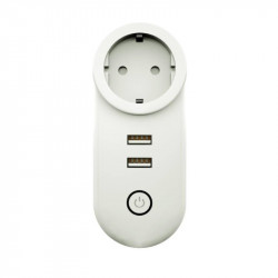 MOES - Prise connectée Zigbee 3.0 + 2 ports USB pilotables (version SCHUKO)