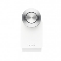 NUKI - Serrure connectée BT/Wi-Fi Nuki Smart Lock Pro 4è Gen (blanc)