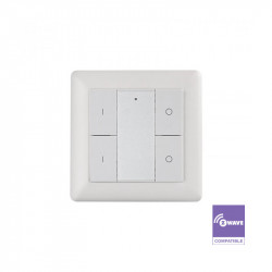 RECONDITIONNÉ - SR-ZV9001K4-DIM-G2 - SUNRICHER - Contrôleur de scènes 4 boutons 2 zones Z-Wave+