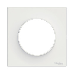 SCHNEIDER ELECTRIC - Plaque de finition BLANC pour interrupteur ODACE
