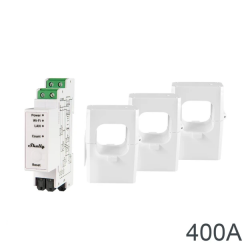 SHELLY - Compteur d'énergie triphasé Shelly Pro 3EM 400A
