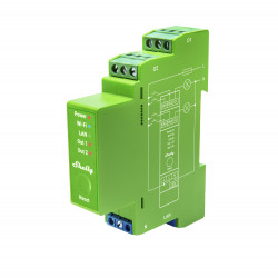 SHELLY - Module variateur rail DIN 2 canaux Wi-Fi avec mesure d'énerg