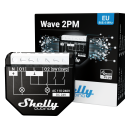 SHELLY QUBINO - Micromodule commutateur double Z-Wave+ 800 Shelly Wav