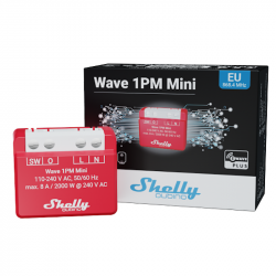 SHELLY QUBINO - Micromodule commutateur Z-Wave+ 800 Shelly Wave 1PM M