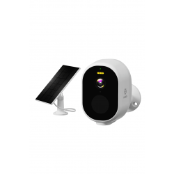 WOOX - Caméra extérieure WIFI Tuya + Panneau solaire (Blanc)