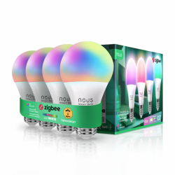 4x Ampoules connectées Zigbee compatibles Tuya et Zigbee2Mqtt - NOUS