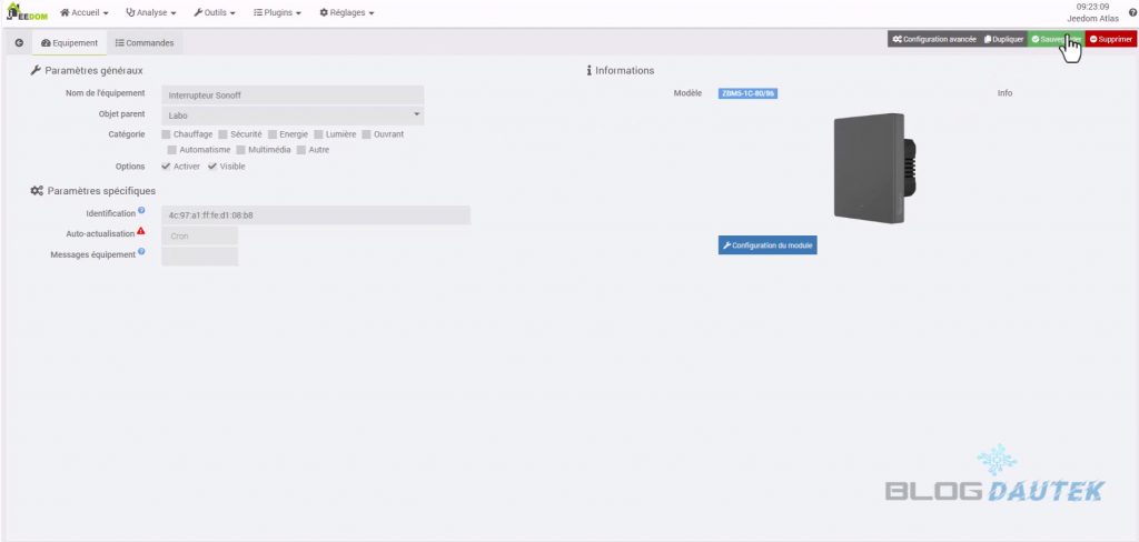 Interrupteur sans neutre Sonoff