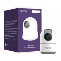 AEOTEC - Caméra de sécurité panoramique Wi-Fi 1080p Cam 360 (gamme SmartThings)