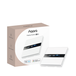 AQARA - Interrupteur 2 canaux Zigbee avec écran et 4 boutons Aqara Display Switch V1 WS-K02D