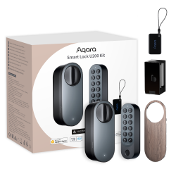 AQARA - Kit serrure connectée et clavier Smart Lock U200 Noire (Matter over Thread)