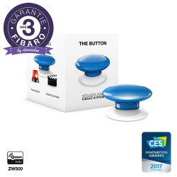 FIBARO - Contrôleur de scènes Fibaro Button Z-Wave+, bleu