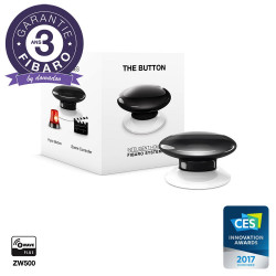 FIBARO - Contrôleur de scènes Fibaro Button Z-Wave+, noir