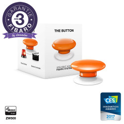 FIBARO - Contrôleur de scènes Fibaro Button Z-Wave+, orange