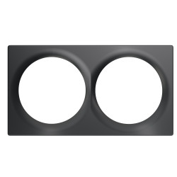FIBARO - Plaque de finition double Walli Anthracite