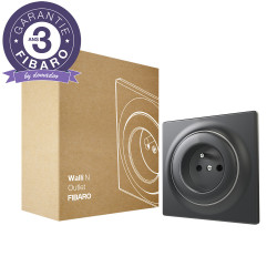 FIBARO - Prise murale Fibaro Walli N Outlet type E Anthracite