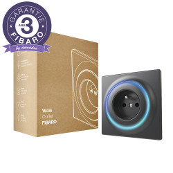 FIBARO - Prise murale intelligente Z-Wave+ Fibaro Walli Outlet type E Anthracite