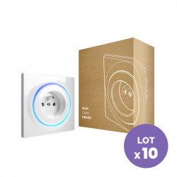FIBARO - Prise murale intelligente Z-Wave+ Fibaro Walli Outlet type E (Pack de 10)
