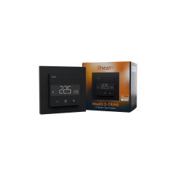 HEATIT CONTROLS - Thermostat Z-Wave+ pour chauffage électrique 16A Z-TRM6 (Noir)