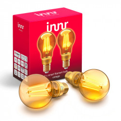 INNR - Ampoule connectée type E27 - ZigBee 3.0 - Pack de 2 ampoules - Vintage Filament - 2200 K