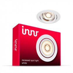 INNR - Plafonnier encastrable métal - 1 spot additionnel Blanc chaud