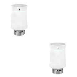 MOES - Pack 2x Tète thermostatique intelligent Zigbee 3.0 - Blanc