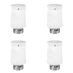 MOES - Pack 4x Tête thermostatique intelligent Zigbee 3.0 - Blanc