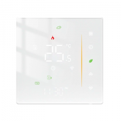 MOES - Thermostat intelligent WIFI TUYA Blanc pour plancher chauffant électrique 16A