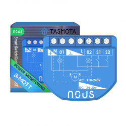 NOUS - Module WIFI Tasmota volet roulant 100-240V AC - 24-30V DC B3T