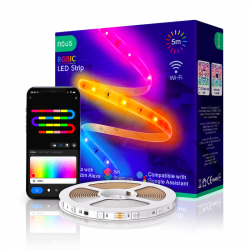 NOUS - Ruban de LED connecté RGB+IC WIFI TUYA (5m)