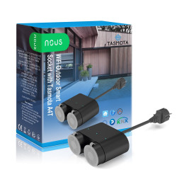 Prise connectée extérieure double Tasmota 16A + mesure conso - NOUS