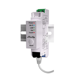 SHELLY - Compteur d'énergie monophasé en rail DIN Wi-Fi Shelly Pro EM