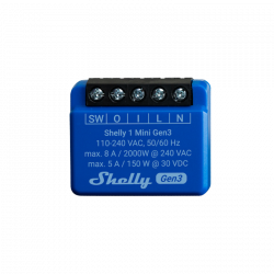 SHELLY - Micromodule commutateur intelligent Wi-Fi 8A Shelly 1 Mini G