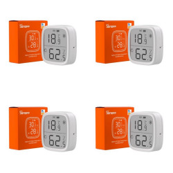 SONOFF - Pack 4x Capteurs de température et d'humidité Zigbee 3.0 avec écran