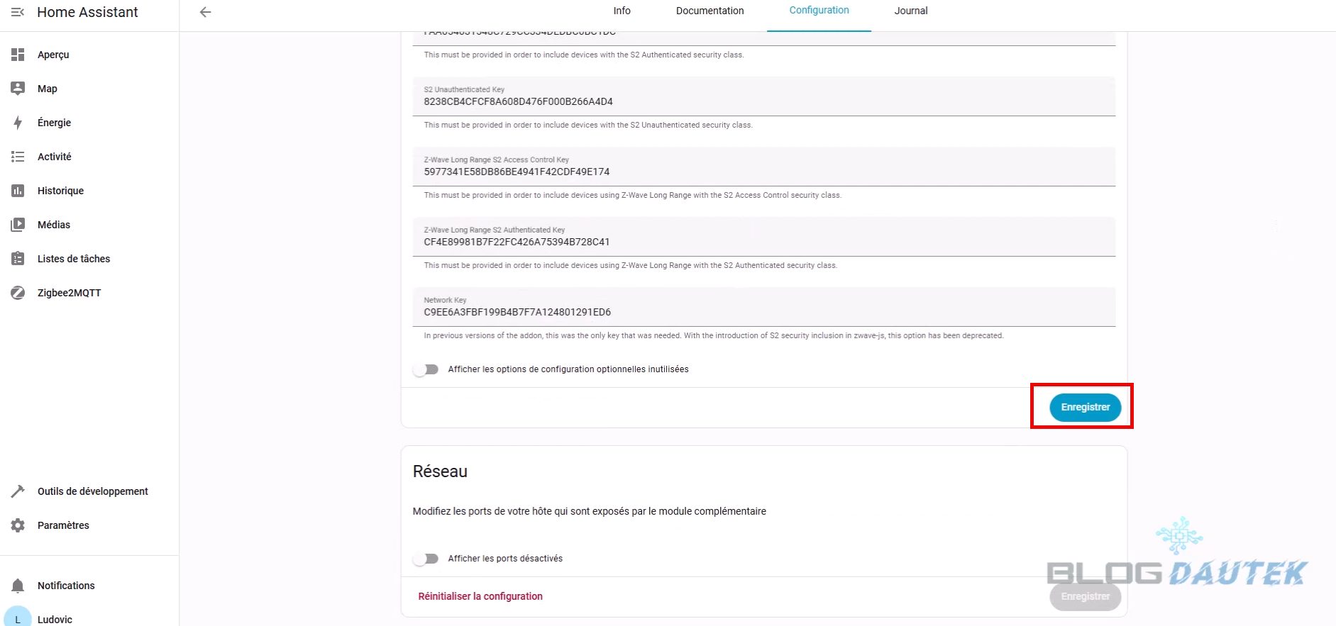 Antenne Z-Wave Home Assistant
