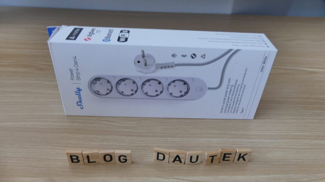 Multiprise connectée Shelly power strip 4 Gen4 : 4 prises indépendantes pour une domotique efficace