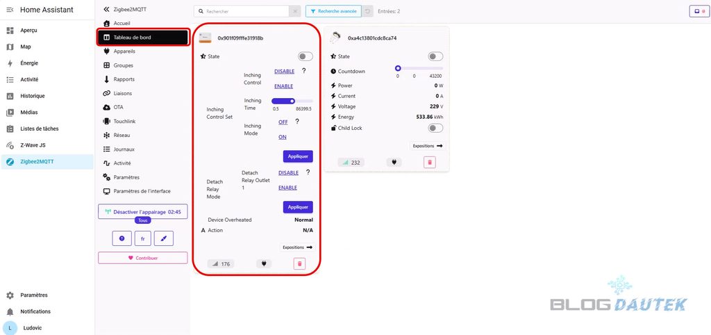 Smart switch Sonoff Zigbee sur Home Assistant 6