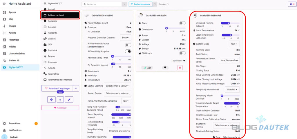 Tete thermostatique connectee Sonoff sur Home Assistant 6