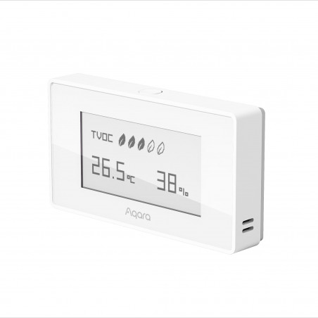AQARA - MONITEUR DE QUALITÉ D'AIR ZIGBEE 3.0 (TEMPÉRATURE, HUMIDITÉ, COVT) - AAQS-S01
