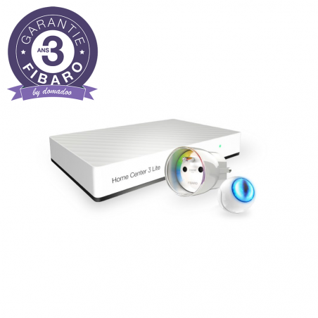FIBARO - PACK ÉCONOMIE D'ÉNERGIE (HOME CENTER 3 LITE, 6X WALL PLUG, 3X MOTION SENSOR)