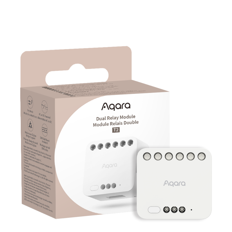 MICROMODULE DOUBLE ON/OFF ZIGBEE 3.0 DUAL RELAY MODULE T2 - AQARA