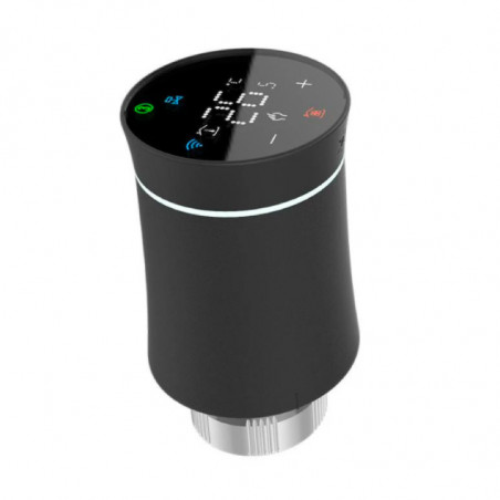 MOES - TÊTE THERMOSTATIQUE INTELLIGENTE ZIGBEE 3.0 - NOIR