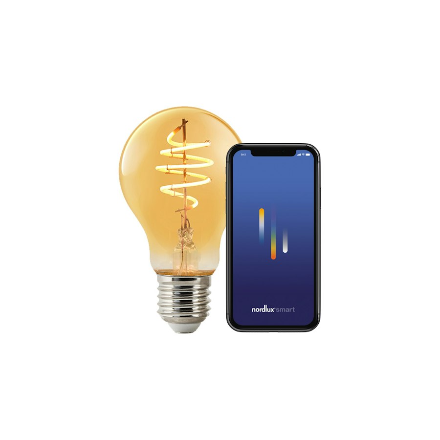 NordLux Lot de 6 Ampoules Smart E27 couleur Ambre 4​,​7 W ​/​ 360 lm