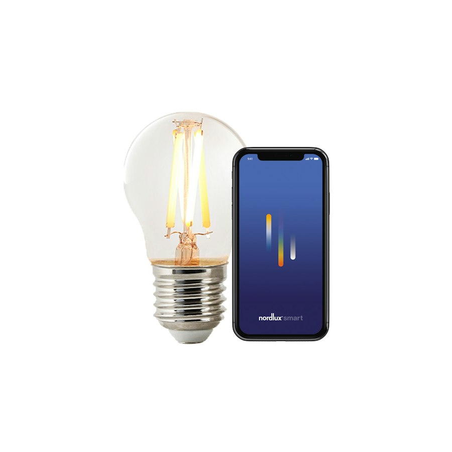 NordLux Lot de 6 Ampoules Smart E27 couleur Transparent 4​,​7 W ​/​ 560-600 lm
